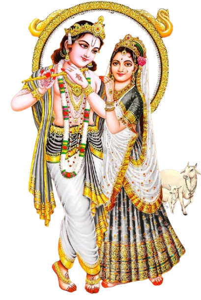 Radha and Krishna divine idols